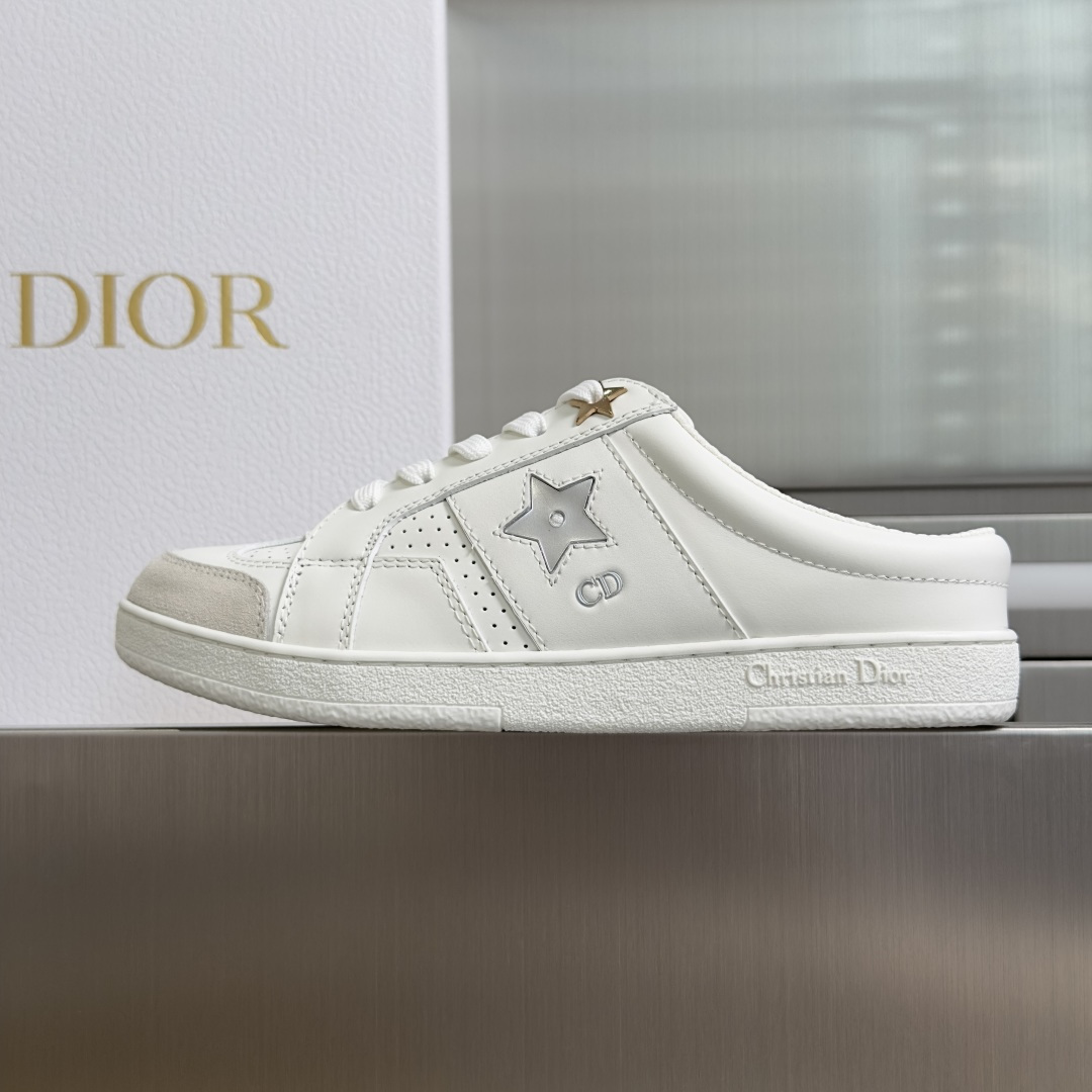 Dior Dior迪奥 Star 系列 五角星 小白鞋 厚底 半拖 休闲 运动鞋