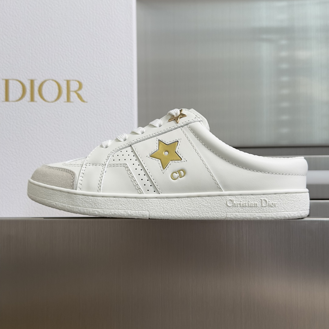 Dior Dior迪奥 Star 系列 五角星 小白鞋 厚底 半拖 休闲 运动鞋