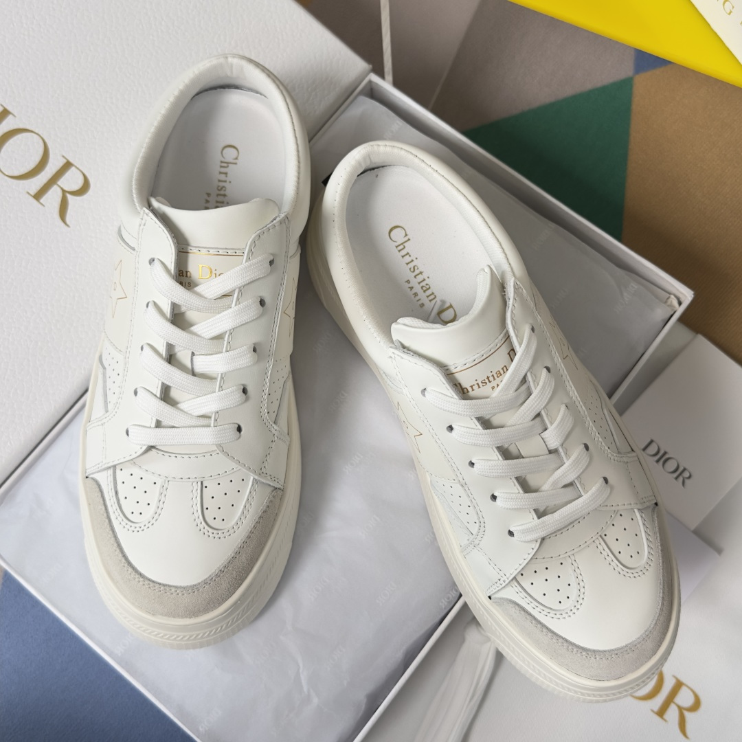 Dior Dior迪奥 Star 系列 五角星 小白鞋 厚底 半拖 休闲 运动鞋