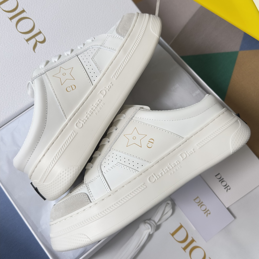 Dior Dior迪奥 Star 系列 五角星 小白鞋 厚底 半拖 休闲 运动鞋