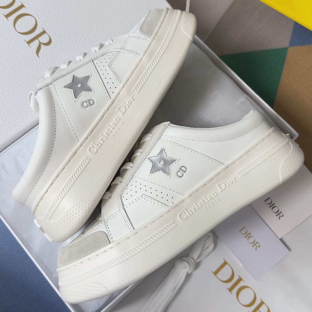 Dior Dior迪奥 Star 系列 五角星 小白鞋 厚底 半拖 休闲 运动鞋