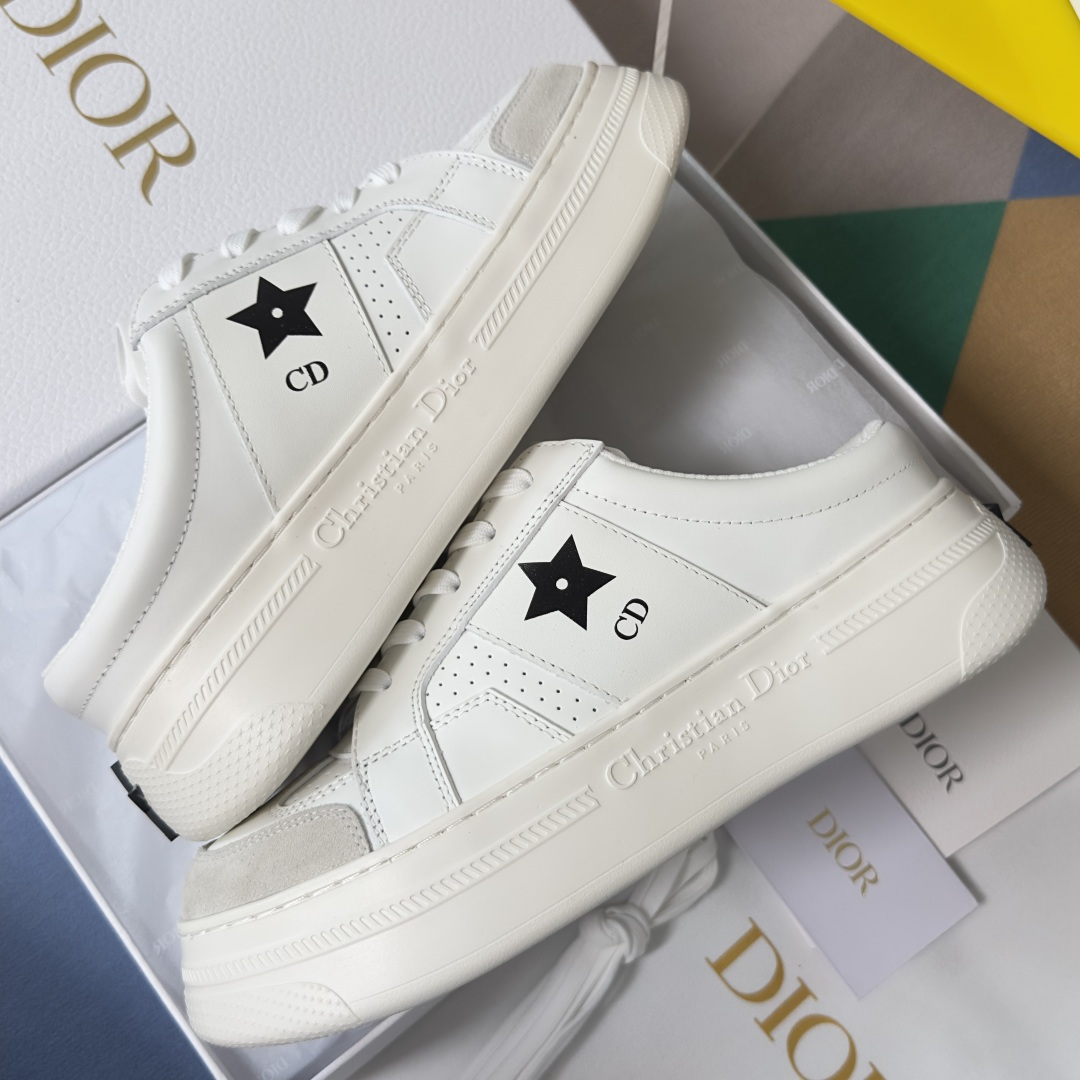 Dior Dior迪奥 Star 系列 五角星 小白鞋 厚底 半拖 休闲 运动鞋