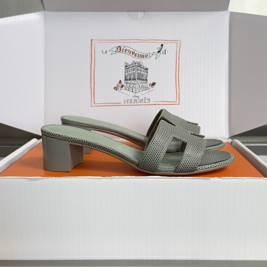Hermès Hermes爱马仕 Oran系列 H拖鞋 平底 高跟 粗跟 凉鞋