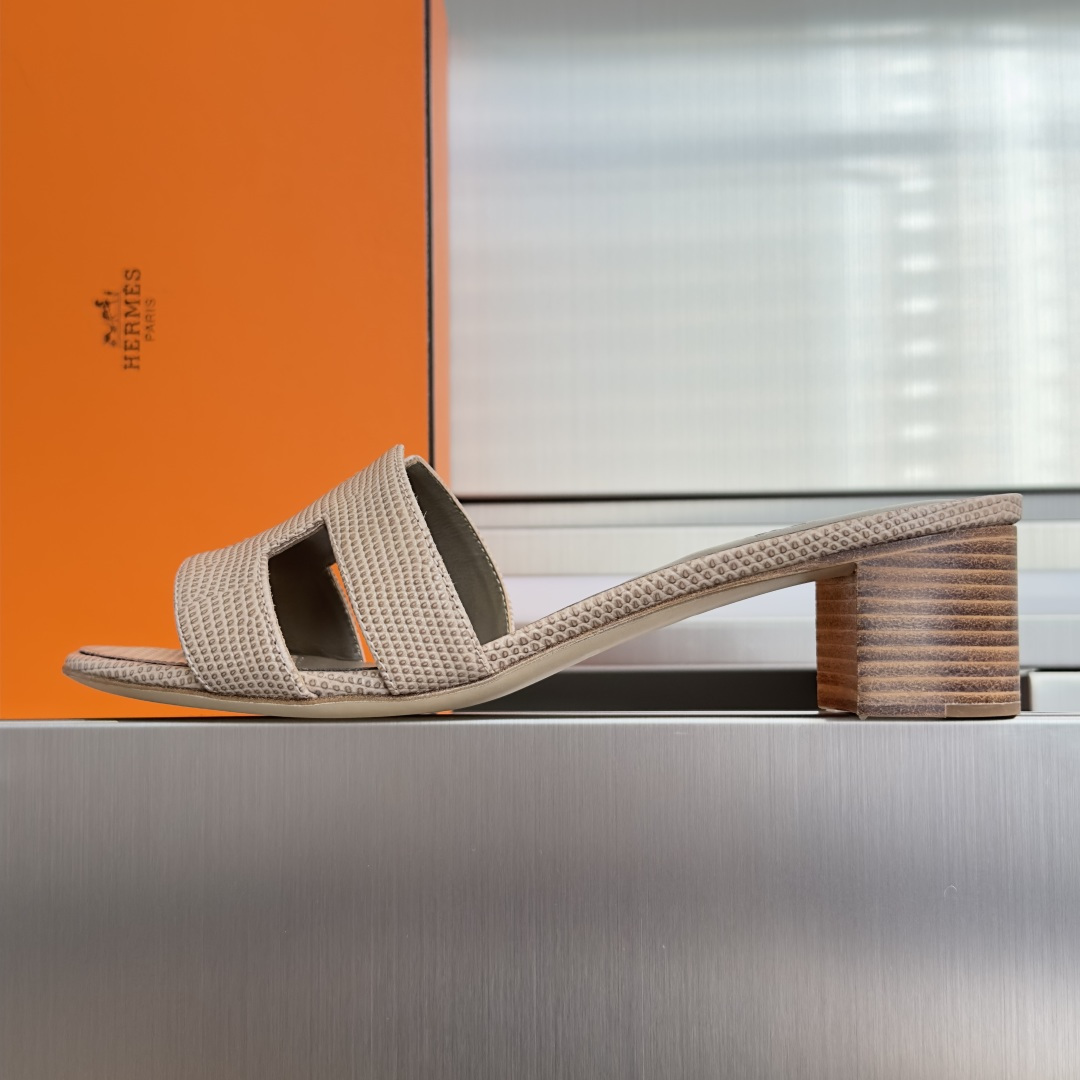 Hermès Hermes爱马仕 Oran系列 H拖鞋 平底 高跟 粗跟 凉鞋