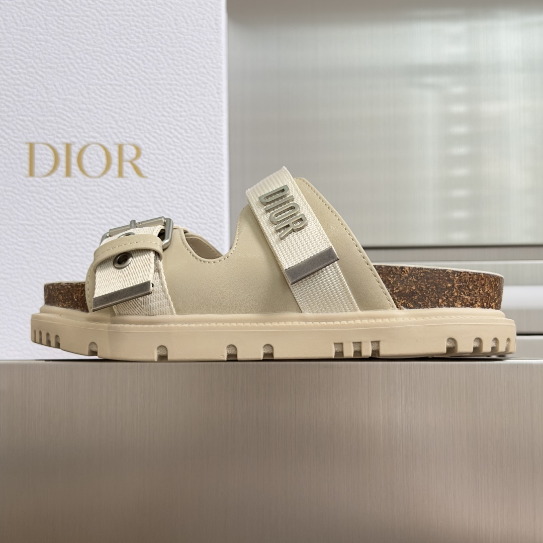 Dior Dior迪奥 Dioract 系列 厚底 魔术贴 凉鞋 半拖鞋