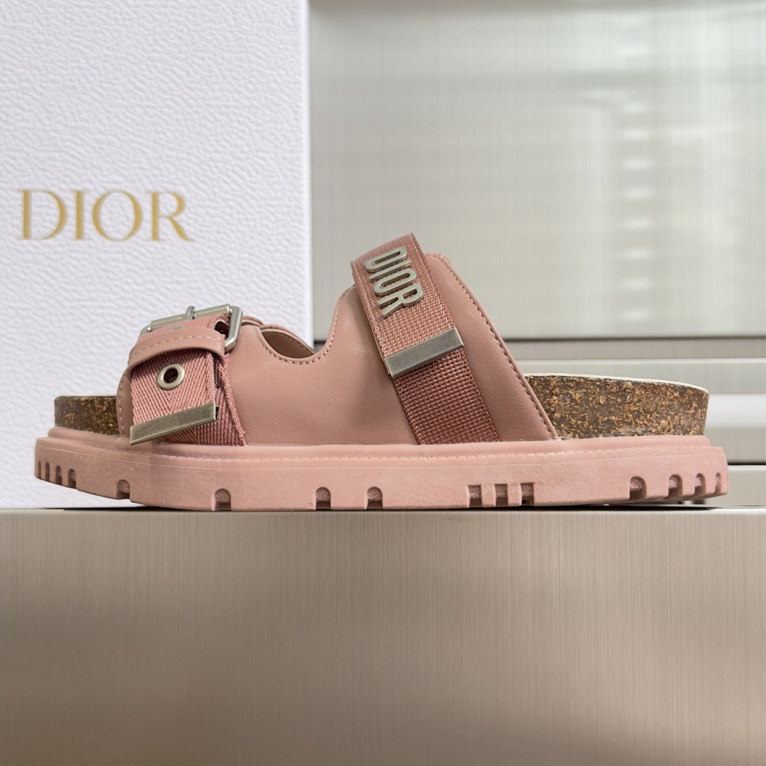 Dior Dior迪奥 Dioract 系列 厚底 魔术贴 凉鞋 半拖鞋