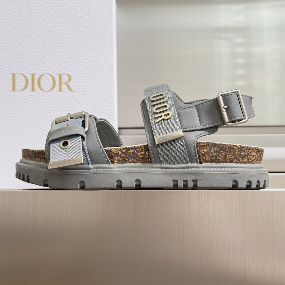 Dior Dior迪奥 Dioract 系列 厚底 魔术贴 凉鞋 半拖鞋