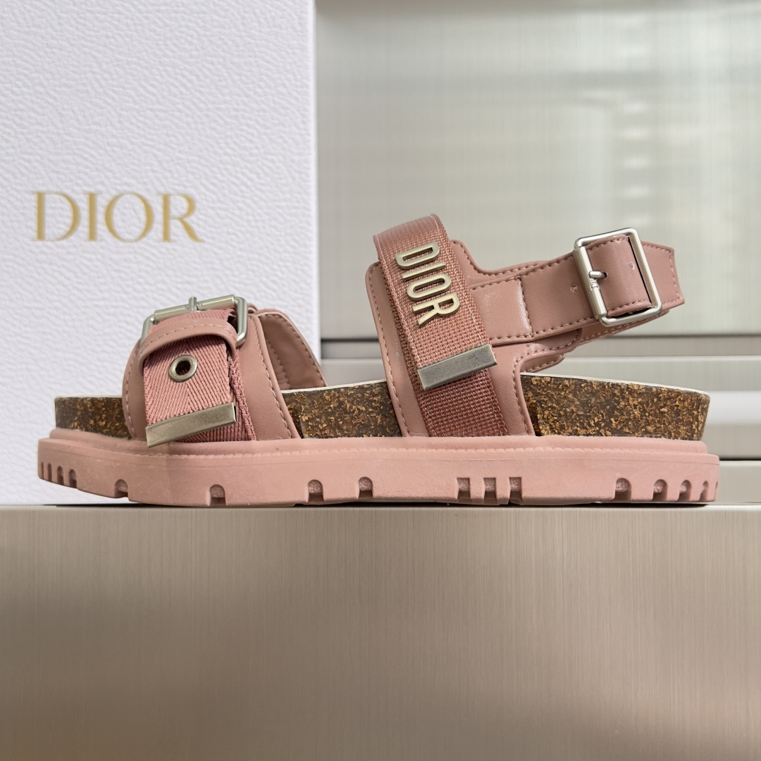 Dior Dior迪奥 Dioract 系列 厚底 魔术贴 凉鞋 半拖鞋