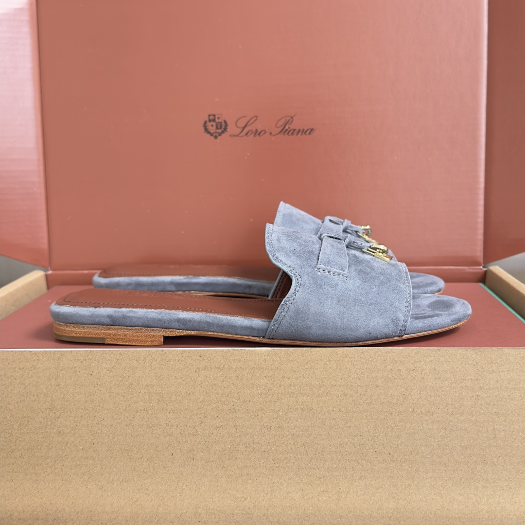 Loro Piana Loro Piana 诺悠翩雅LP 最新 Summer Charms系列 平底 凉拖鞋