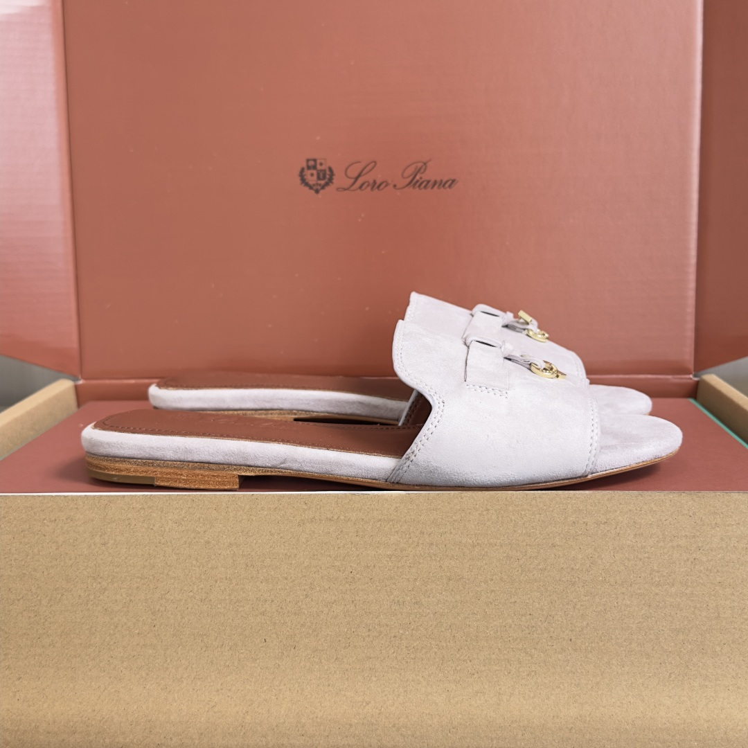 Loro Piana Loro Piana 诺悠翩雅LP 最新 Summer Charms系列 平底 凉拖鞋