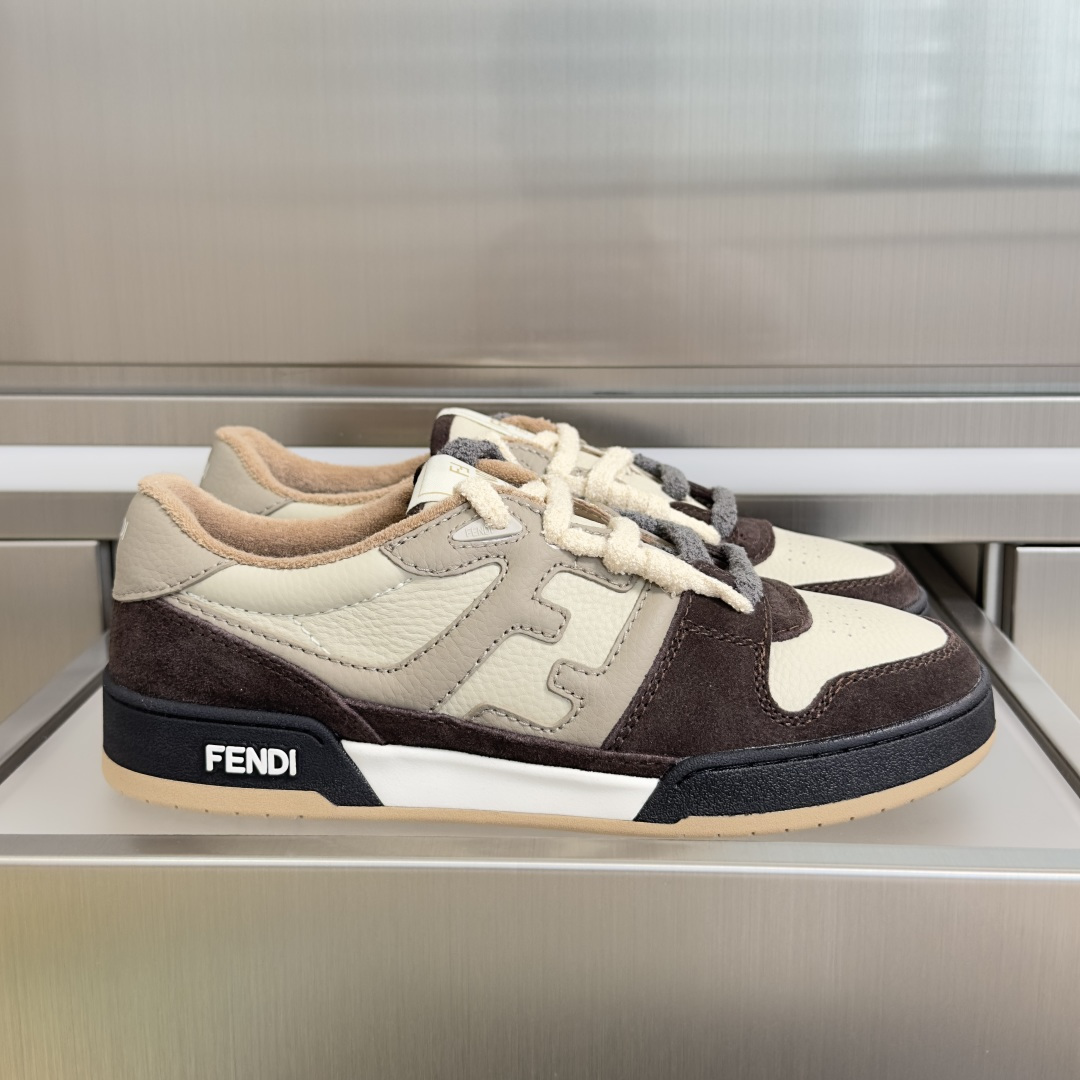 顶级版本：情侣款Fendi芬迪match胶囊系列 情侣款 休闲 运动鞋 板鞋FENDI Match一脚蹬