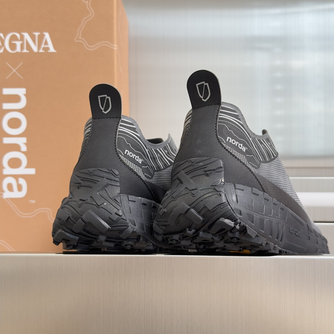 顶级版本：情侣款ZEGNA x norda™杰尼亚 联名款 户外 越野 跑步鞋 休闲 运动鞋 杰尼亚 x