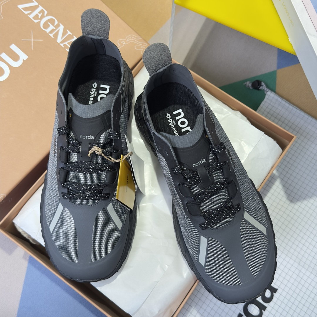 顶级版本：情侣款ZEGNA x norda™杰尼亚 联名款 户外 越野 跑步鞋 休闲 运动鞋 杰尼亚 x