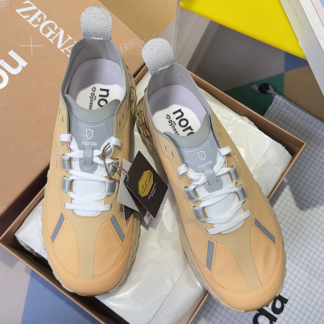 顶级版本：情侣款ZEGNA x norda™杰尼亚 联名款 户外 越野 跑步鞋 休闲 运动鞋 杰尼亚 x