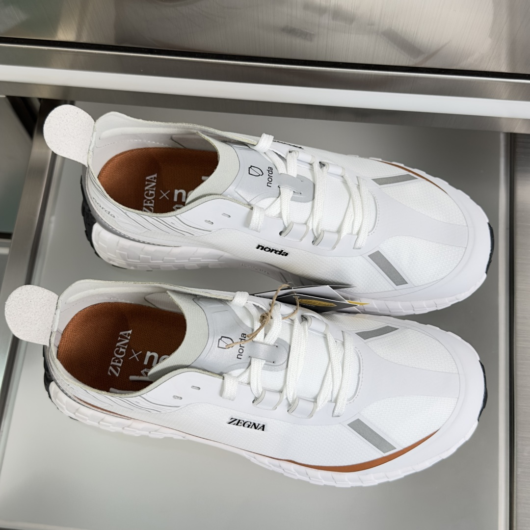 顶级版本：情侣款ZEGNA x norda™杰尼亚 联名款 户外 越野 跑步鞋 休闲 运动鞋 杰尼亚 x