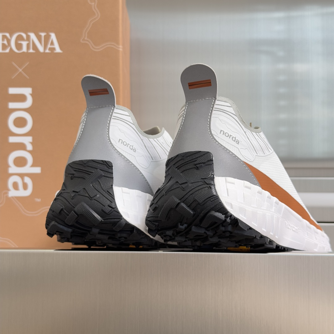 顶级版本：情侣款ZEGNA x norda™杰尼亚 联名款 户外 越野 跑步鞋 休闲 运动鞋 杰尼亚 x