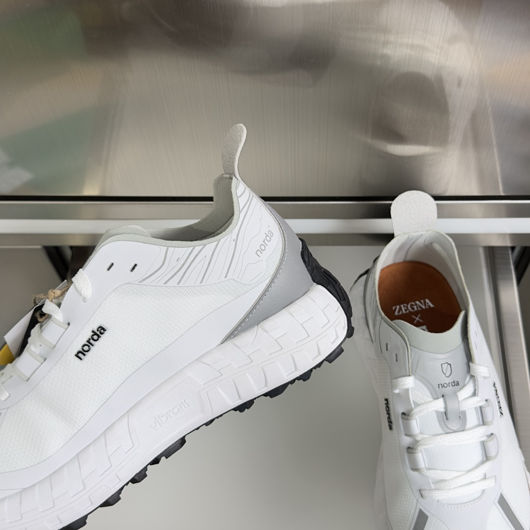 顶级版本：情侣款ZEGNA x norda™杰尼亚 联名款 户外 越野 跑步鞋 休闲 运动鞋 杰尼亚 x