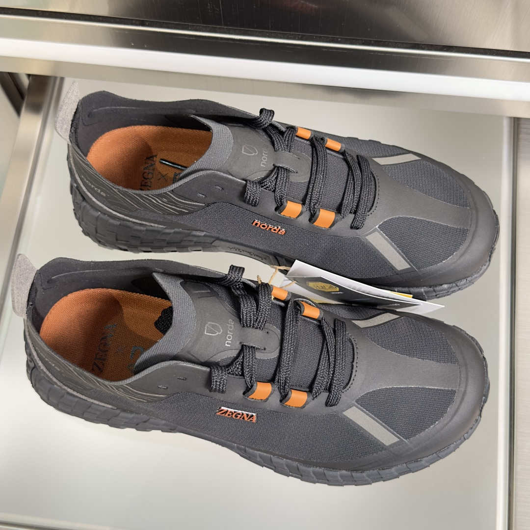 顶级版本：情侣款ZEGNA x norda™杰尼亚 联名款 户外 越野 跑步鞋 休闲 运动鞋 杰尼亚 x
