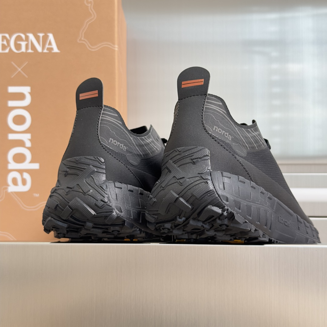 顶级版本：情侣款ZEGNA x norda™杰尼亚 联名款 户外 越野 跑步鞋 休闲 运动鞋 杰尼亚 x
