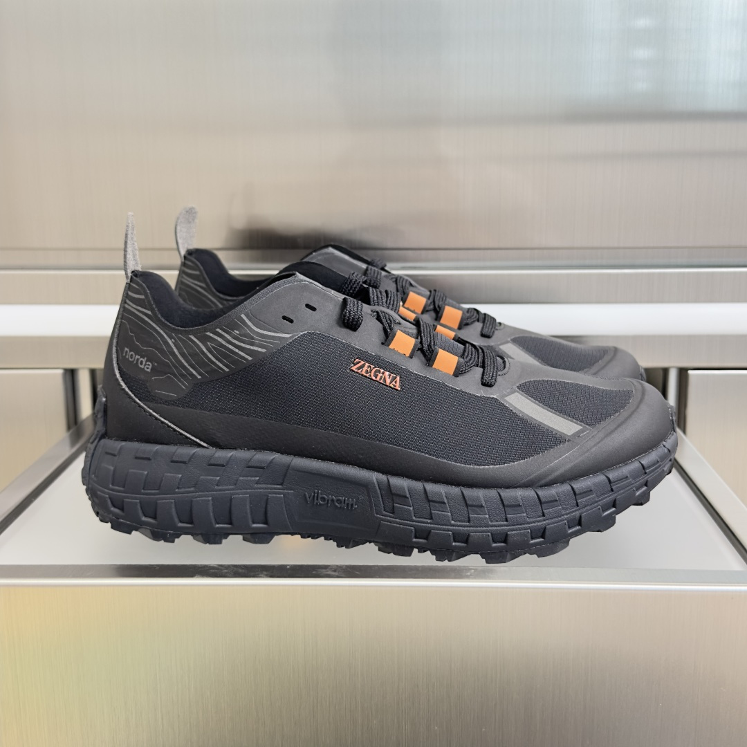 顶级版本：情侣款ZEGNA x norda™杰尼亚 联名款 户外 越野 跑步鞋 休闲 运动鞋 杰尼亚 x