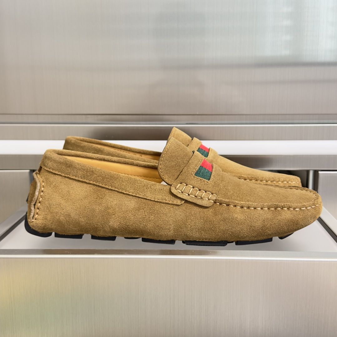 Gucci Gucci古驰 G家 最新 男士 老钱风 豆豆鞋 一脚蹬 懒人 休闲鞋