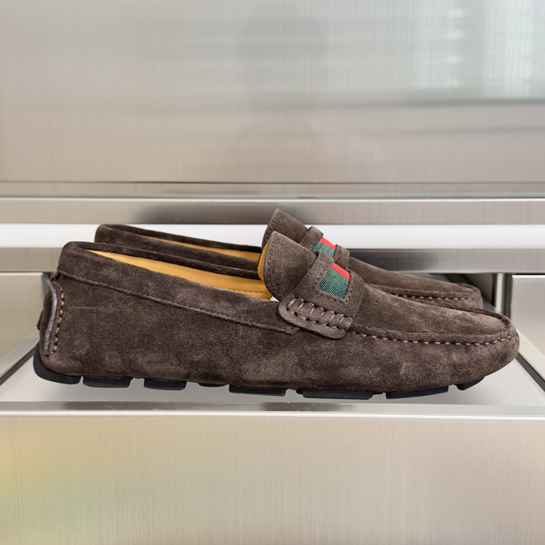 Gucci Gucci古驰 G家 最新 男士 老钱风 豆豆鞋 一脚蹬 懒人 休闲鞋