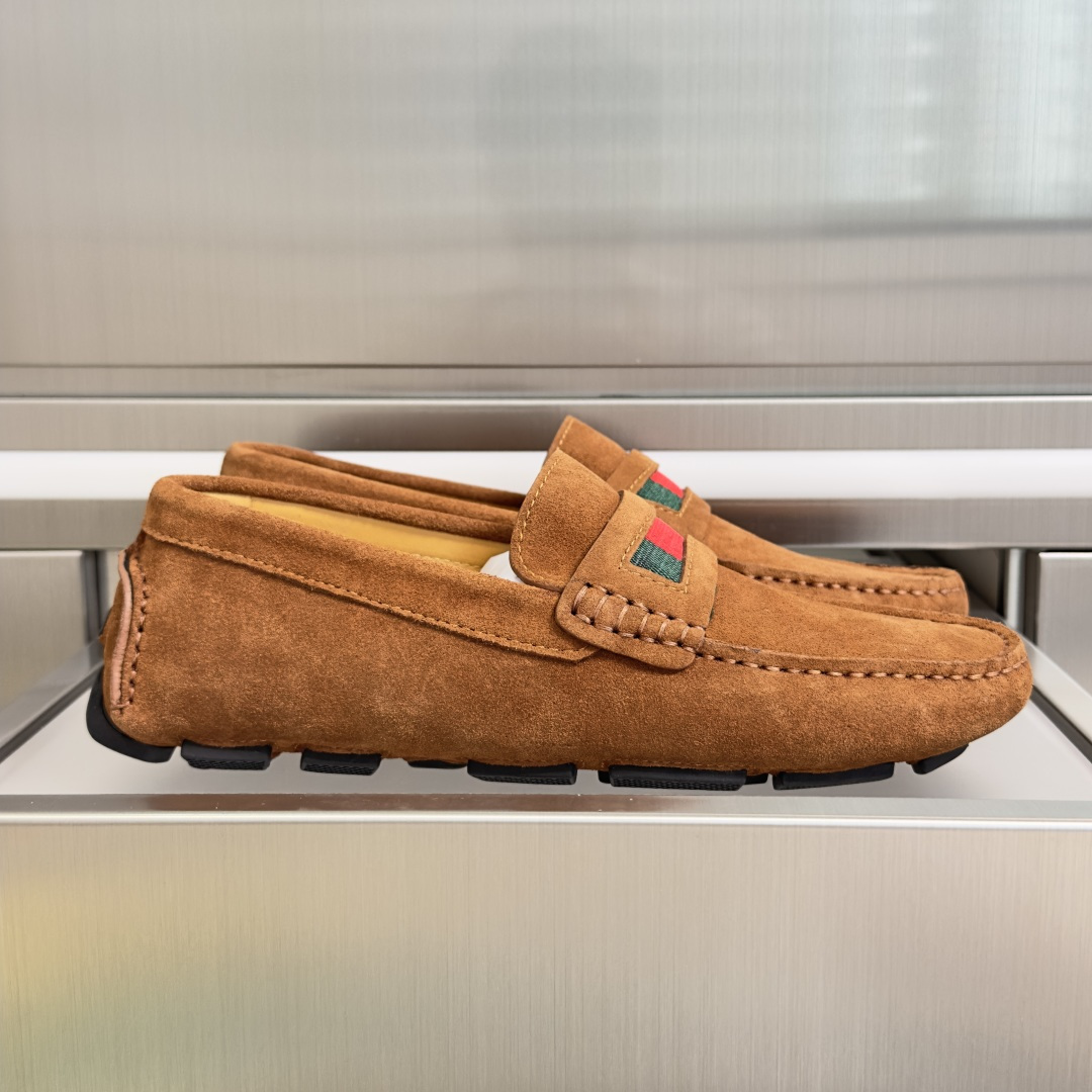 Gucci Gucci古驰 G家 最新 男士 老钱风 豆豆鞋 一脚蹬 懒人 休闲鞋