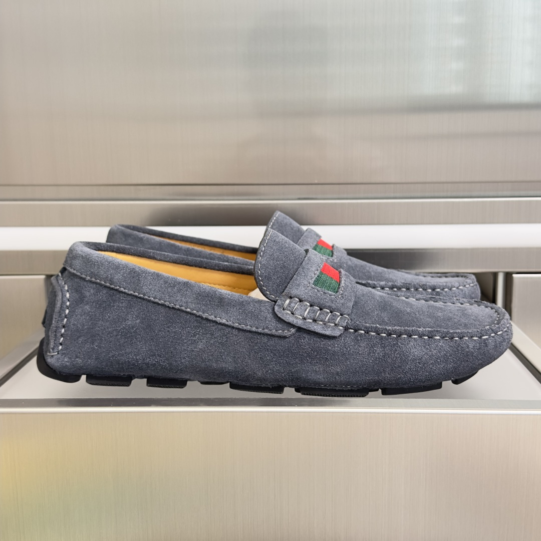 Gucci Gucci古驰 G家 最新 男士 老钱风 豆豆鞋 一脚蹬 懒人 休闲鞋