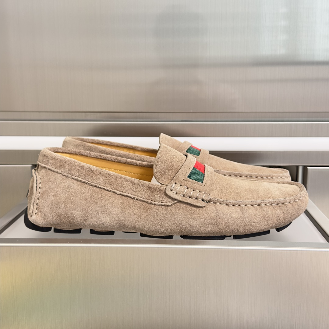 Gucci Gucci古驰 G家 最新 男士 老钱风 豆豆鞋 一脚蹬 懒人 休闲鞋