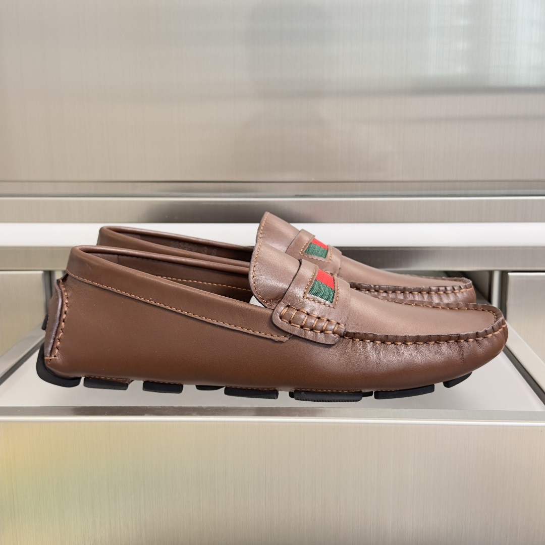 Gucci Gucci古驰 G家 最新 男士 老钱风 豆豆鞋 一脚蹬 懒人 休闲鞋