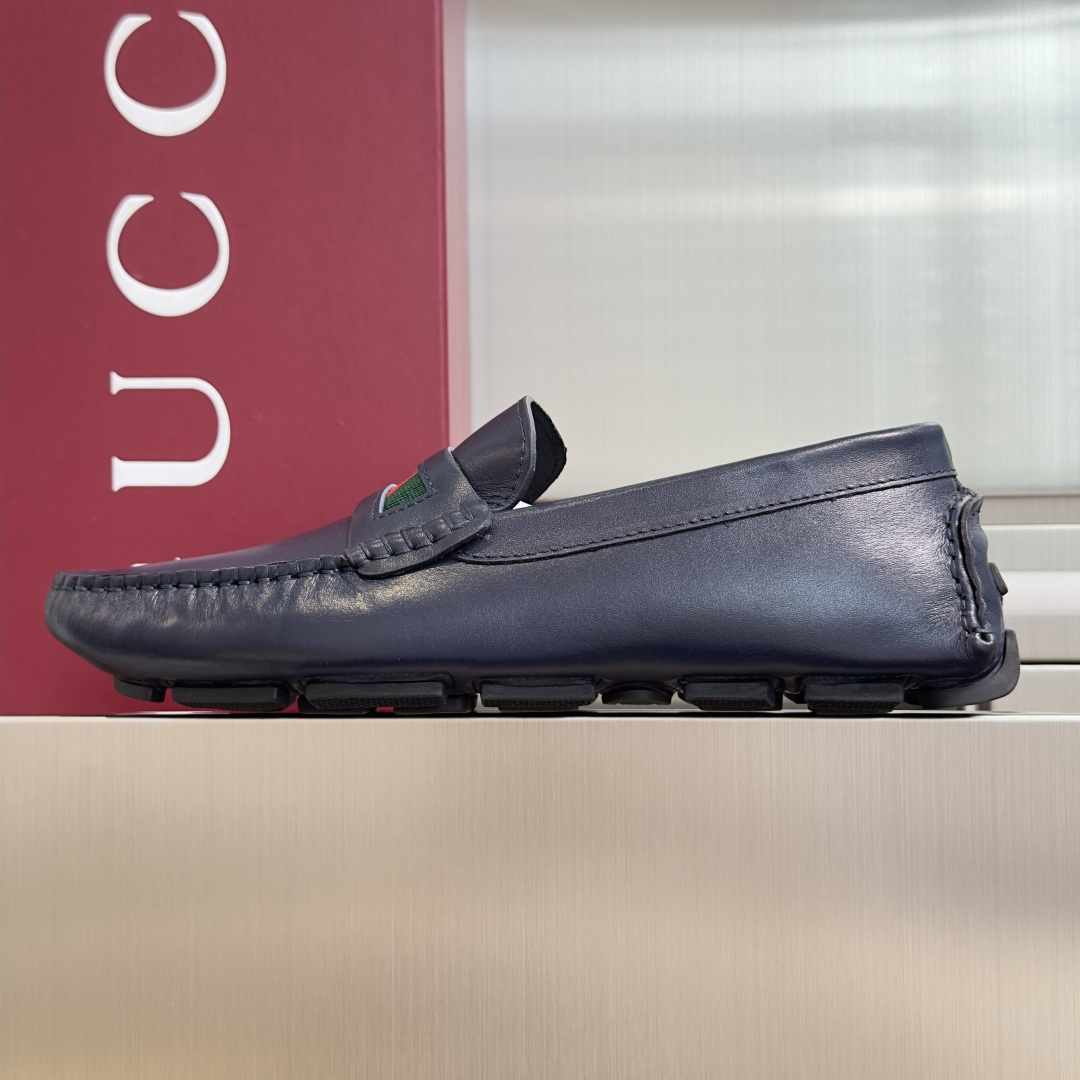 Gucci Gucci古驰 G家 最新 男士 老钱风 豆豆鞋 一脚蹬 懒人 休闲鞋