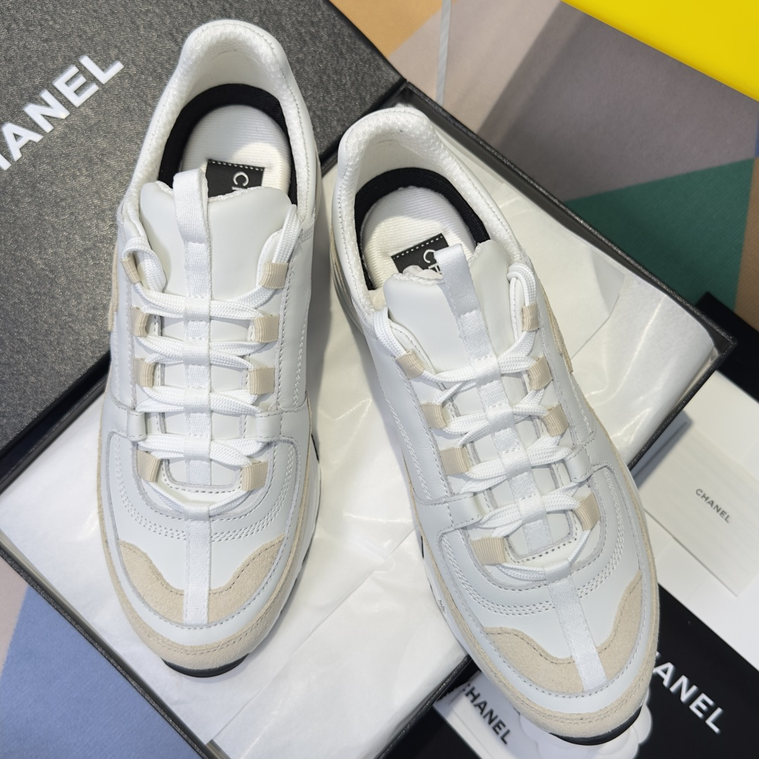 Chanel Chanel香奈儿 小香26S 黑白熊猫配色 厚底 休闲 运动鞋