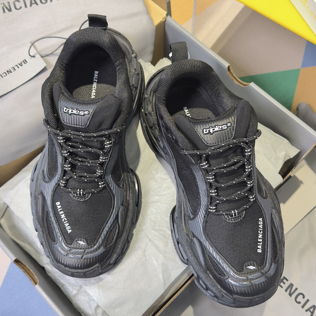顶级版本：情侣款Balenciaga巴黎世家 Triple S.2 系列 情侣款 厚底 休闲 运动鞋 老
