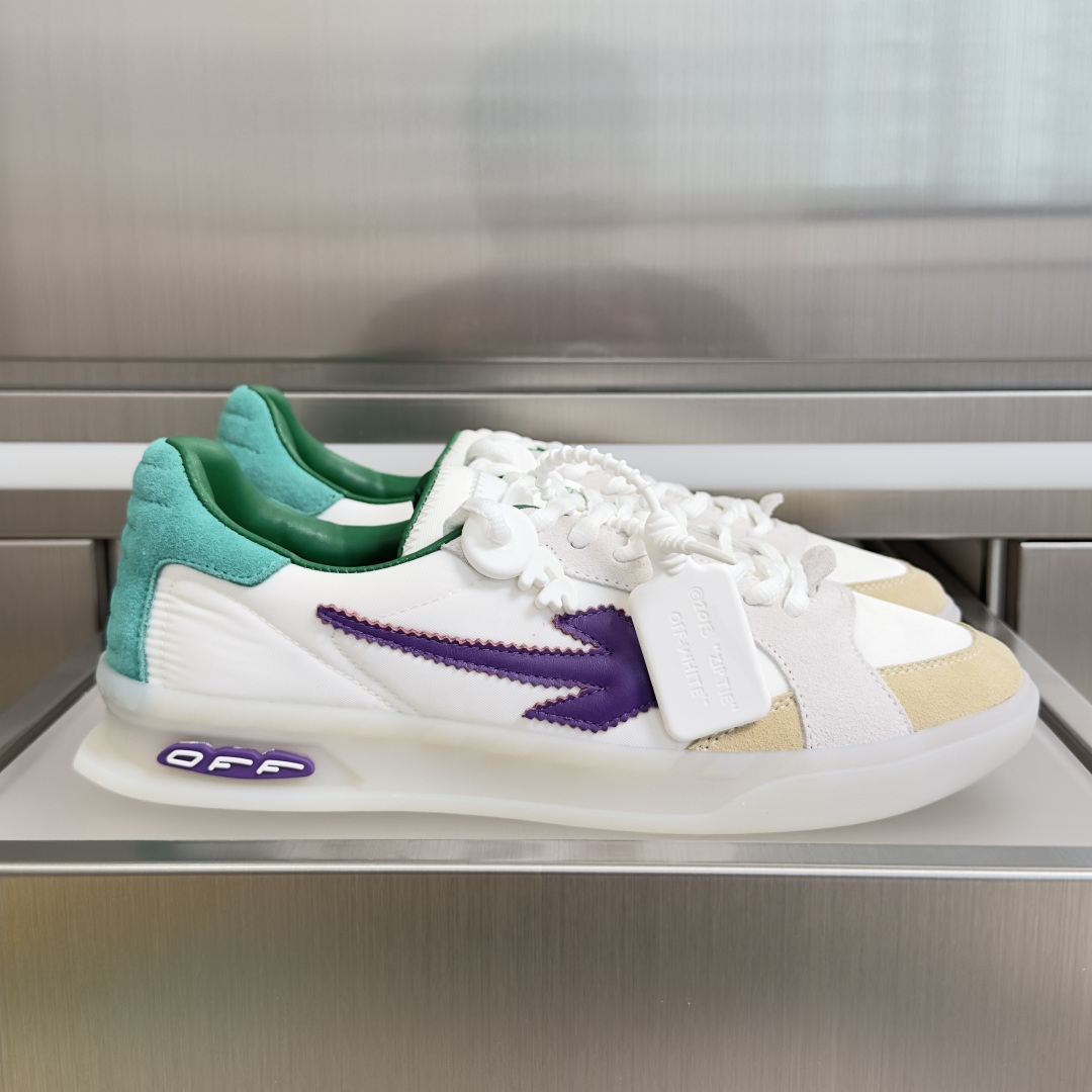 顶级版本：男款Off-White™最新End Of Play系列 厚底 箭头 休闲 运动鞋 滑板鞋这款E