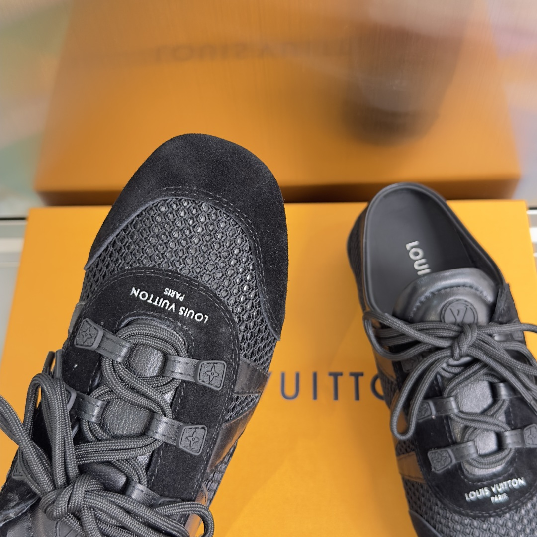 顶级版本：女款LV路易威登 L家 驴牌 最新Sneakerina系列 情侣款 玛丽珍 芭蕾运动鞋 半拖鞋