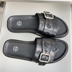 顶级版本:男款Philipp Plein 德国 轻奢 骷髅头 厚底 一字 交叉凉鞋 拖鞋Philipp 顶级版本:男款Philipp Plein 德国 轻奢 骷髅头 厚底 一字 交叉凉鞋 拖鞋Philipp