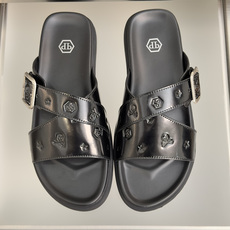 顶级版本:男款Philipp Plein 德国 轻奢 骷髅头 厚底 一字 交叉凉鞋 拖鞋Philipp 顶级版本:男款Philipp Plein 德国 轻奢 骷髅头 厚底 一字 交叉凉鞋 拖鞋Philipp