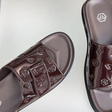 顶级版本:男款Philipp Plein 德国 轻奢 骷髅头 厚底 一字 交叉凉鞋 拖鞋Philipp 顶级版本:男款Philipp Plein 德国 轻奢 骷髅头 厚底 一字 交叉凉鞋 拖鞋Philipp