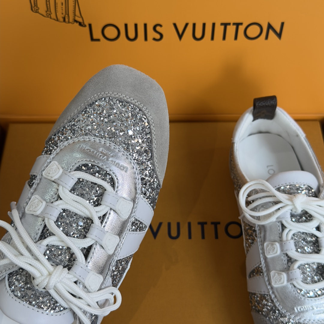 顶级版本：女款LV路易威登 L家 驴牌 最新Sneakerina系列 情侣款 玛丽珍 格利特 芭蕾运动鞋
