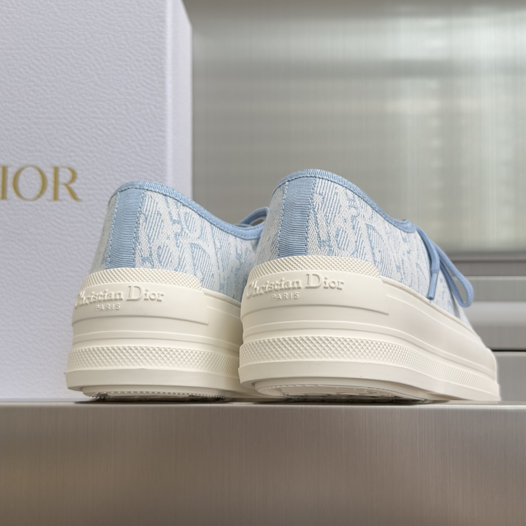 顶级版本：女款Dior迪奥Walk'n系列 老花 刺绣 厚底帆布鞋 情侣款 休闲运动鞋这款Walk'n'