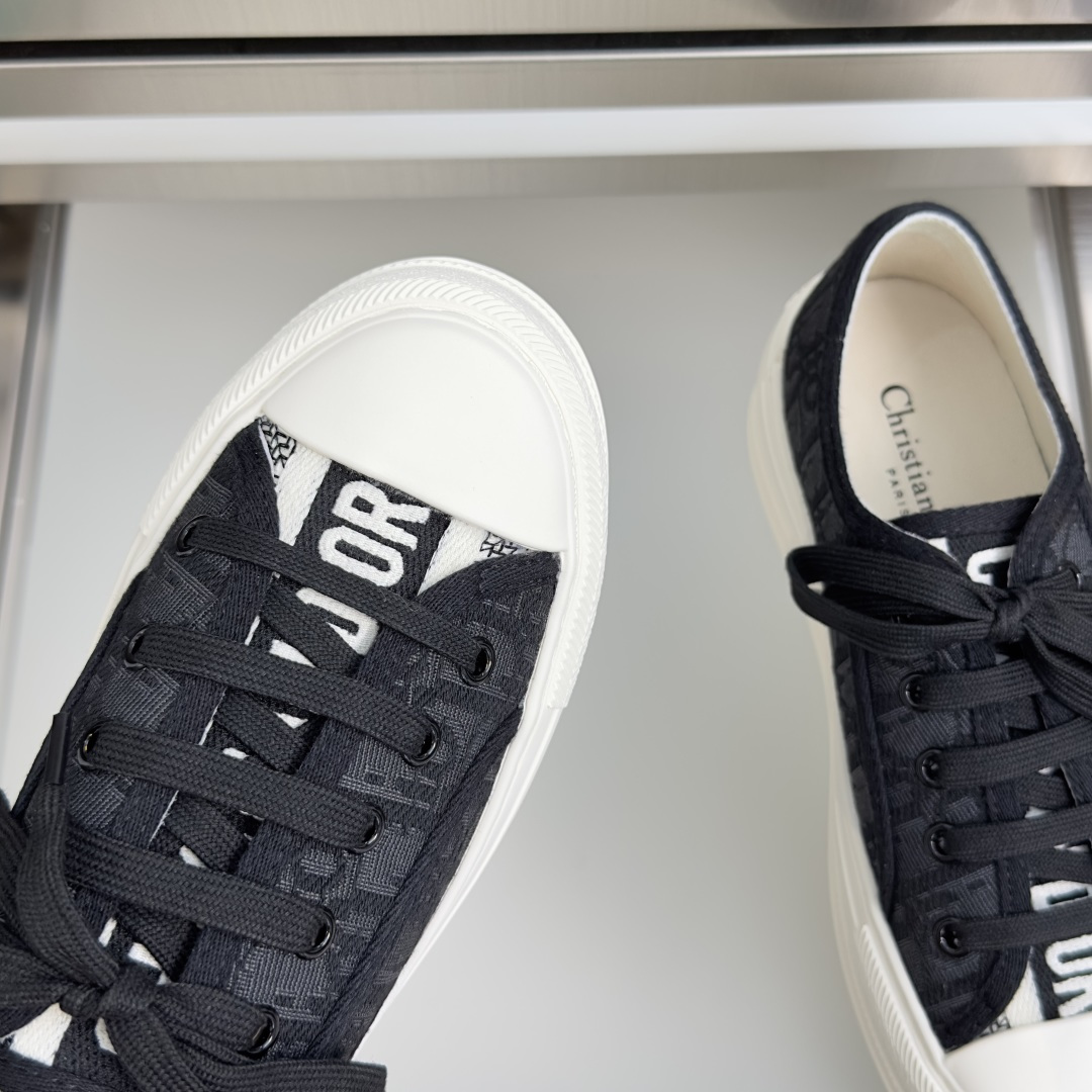 顶级版本：女款Dior迪奥Walk'n系列 老花 刺绣 厚底帆布鞋 情侣款 休闲运动鞋这款Walk'n'