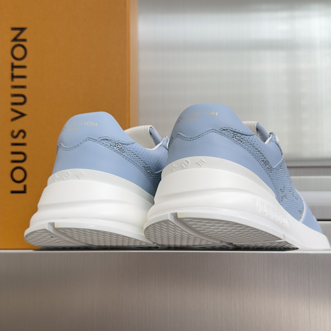 顶级版本：男款LV 路易威登 驴牌L家 经典Run Away系列 休闲 运动鞋 老爹鞋原版购入开发 做货