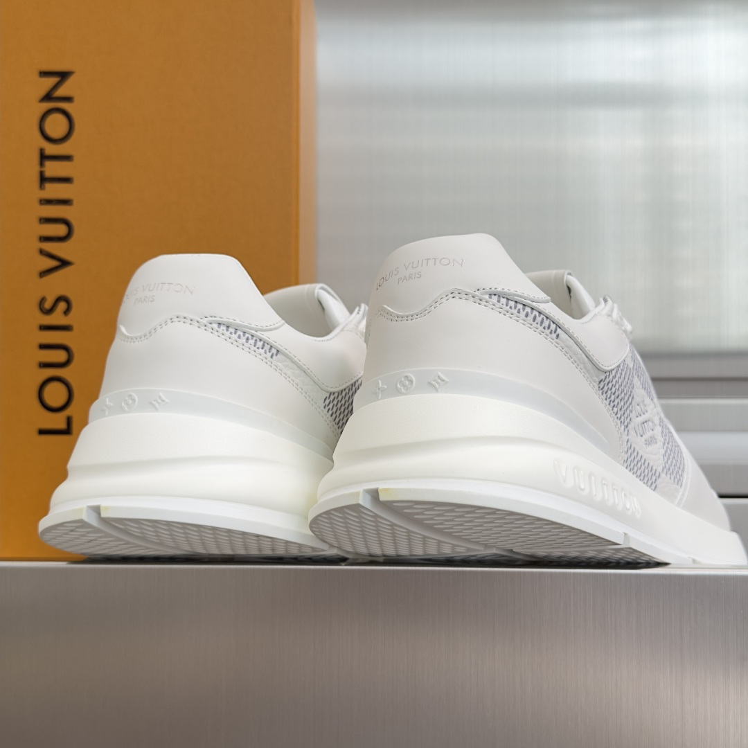 顶级版本：男款LV 路易威登 驴牌L家 经典Run Away系列 休闲 运动鞋 老爹鞋原版购入开发 做货