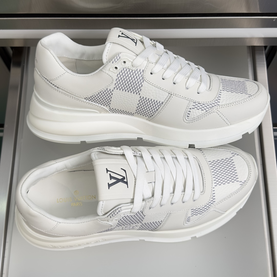 顶级版本：男款LV 路易威登 驴牌L家 经典Run Away系列 休闲 运动鞋 老爹鞋原版购入开发 做货