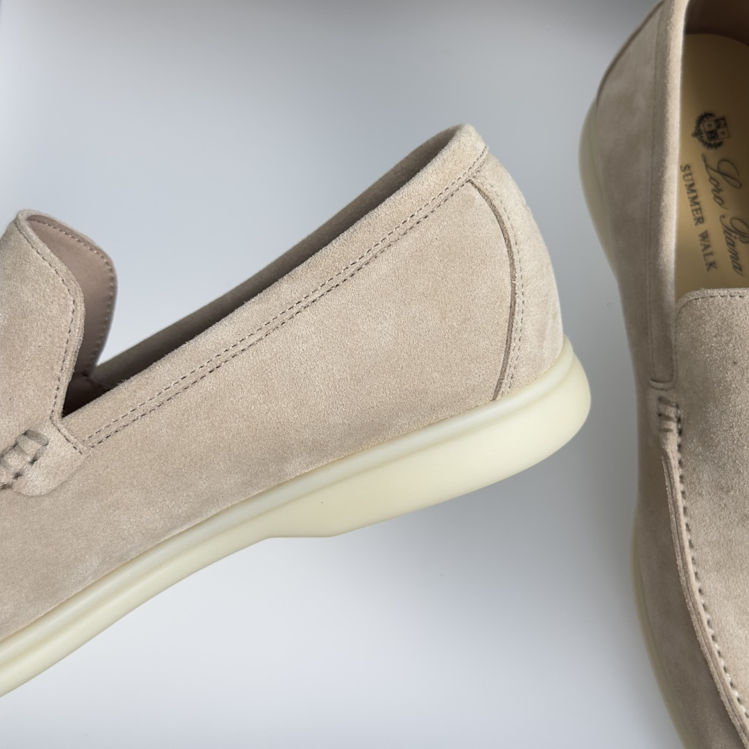顶级版本：男款Loro Piana 诺悠翩雅 Summer Walk系列 LP 老钱风 休闲 平底 乐福