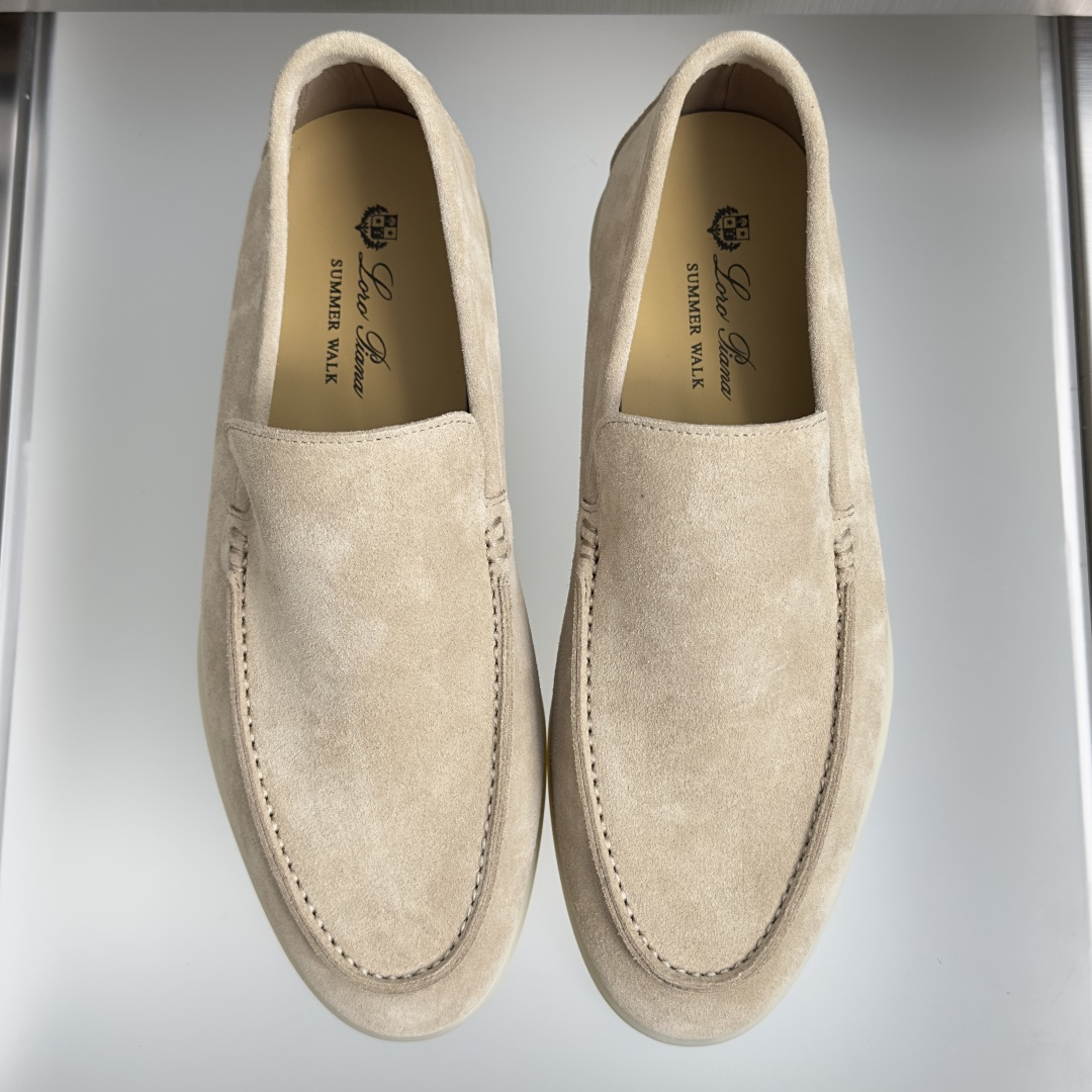 顶级版本：男款Loro Piana 诺悠翩雅 Summer Walk系列 LP 老钱风 休闲 平底 乐福