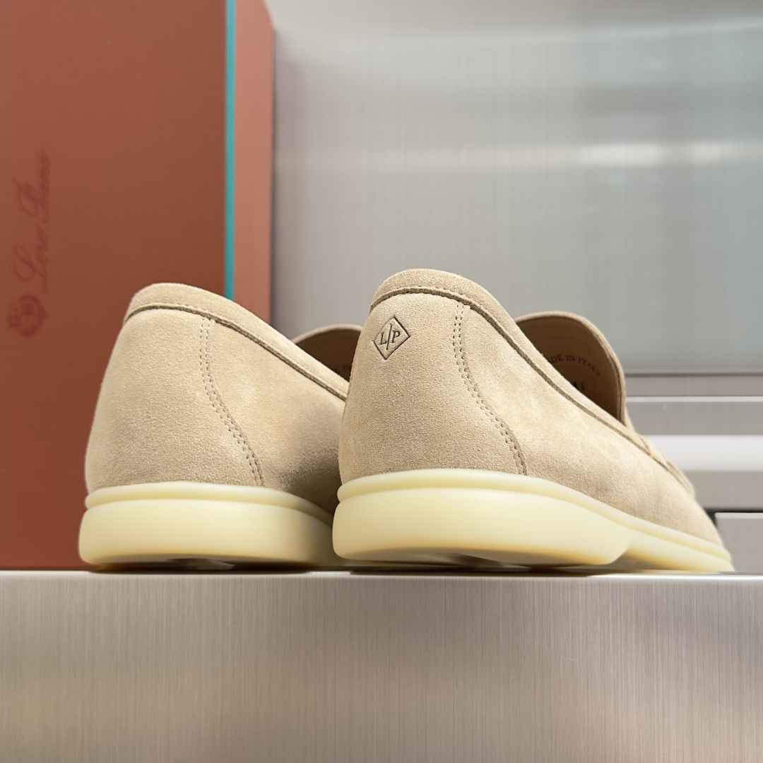 顶级版本：男款Loro Piana 诺悠翩雅 Summer Walk系列 LP 老钱风 休闲 平底 乐福