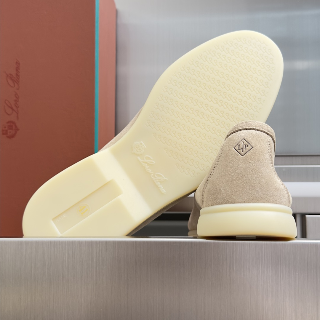 顶级版本：男款Loro Piana 诺悠翩雅 Summer Walk系列 LP 老钱风 休闲 平底 乐福