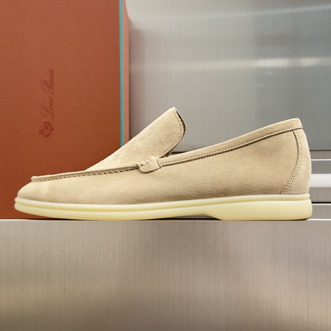 顶级版本：男款Loro Piana 诺悠翩雅 Summer Walk系列 LP 老钱风 休闲 平底 乐福