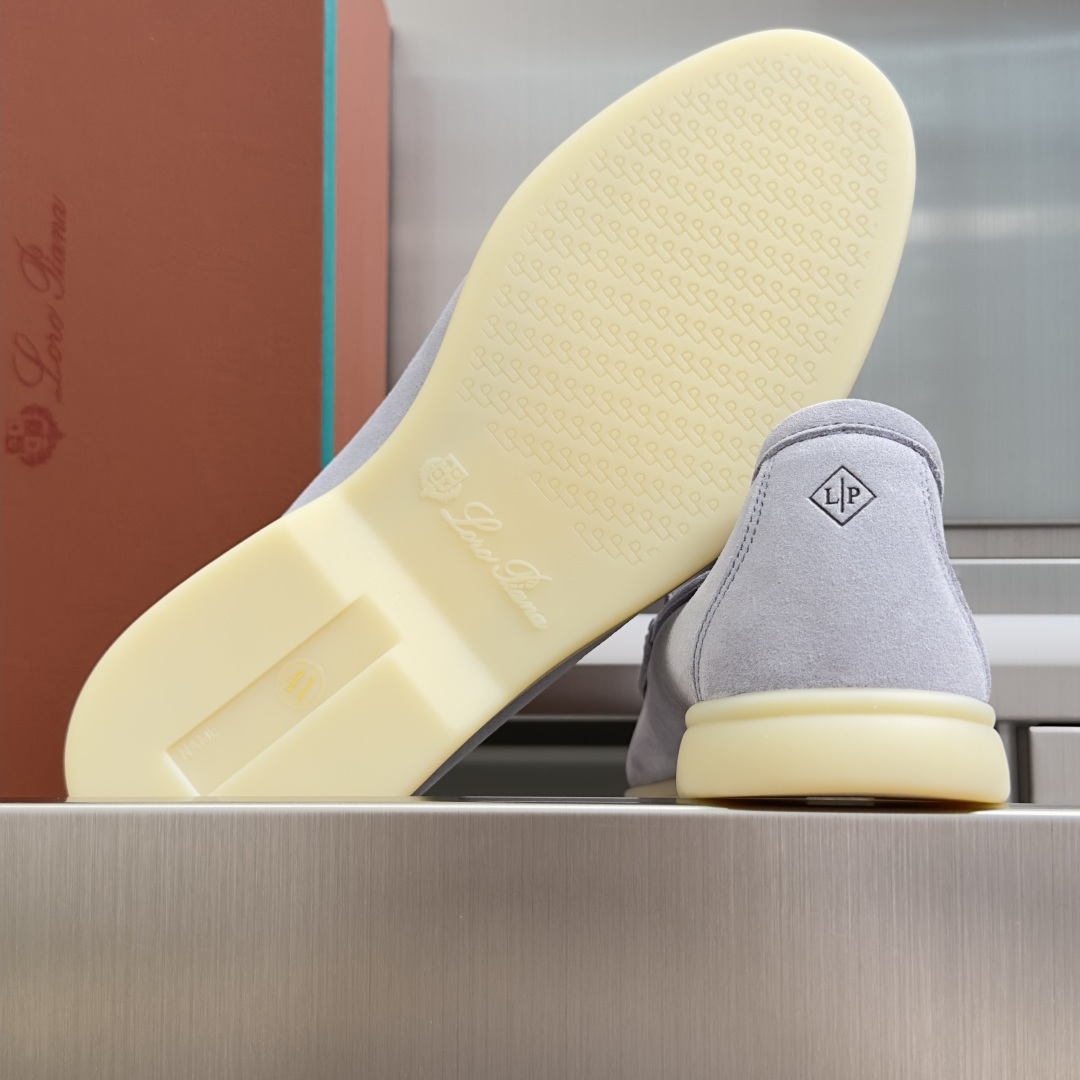 顶级版本：男款Loro Piana 诺悠翩雅 Summer Walk系列 LP 老钱风 休闲 平底 乐福
